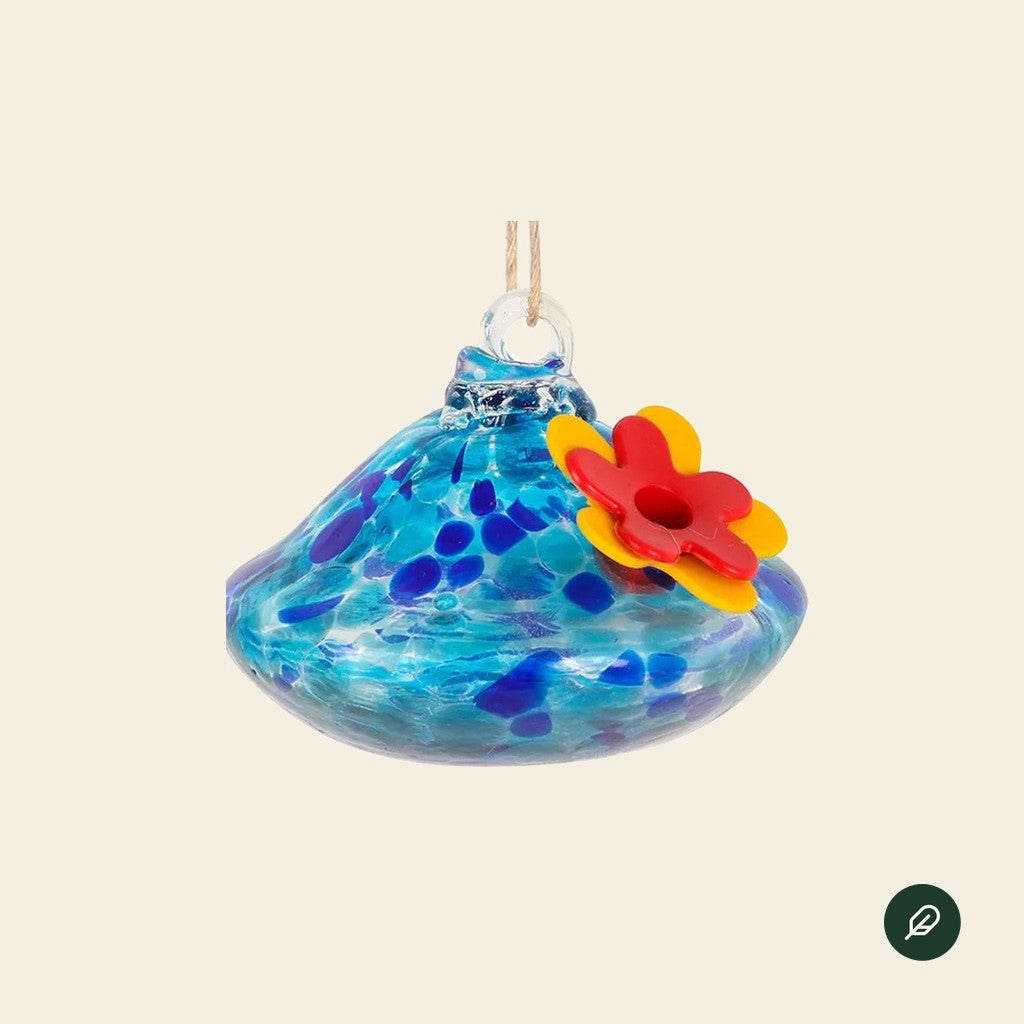 Glass hummingbird feeder, Style 1