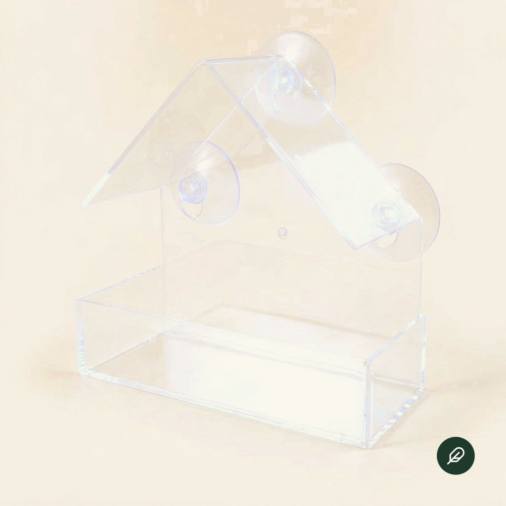 Clear acrylic window feeder, Small House
