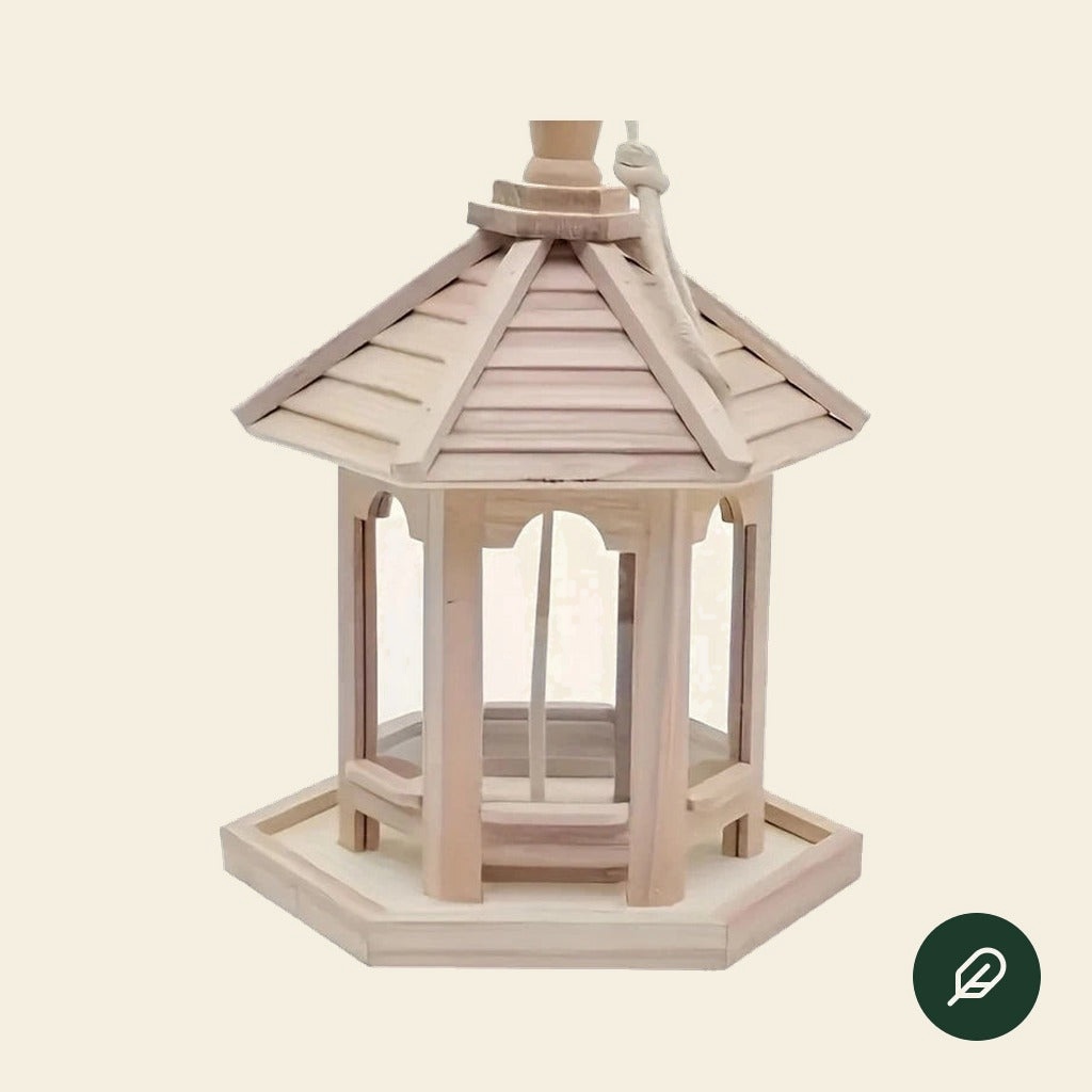 KEMORELA Wooden Bird Feeder House